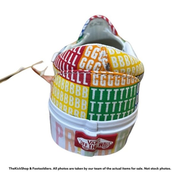 VN0A33TB3WJ1 VANS Classic Slip-On "PRIDE" (Multi-Color) Women Sneakers - Picture 4 of 6